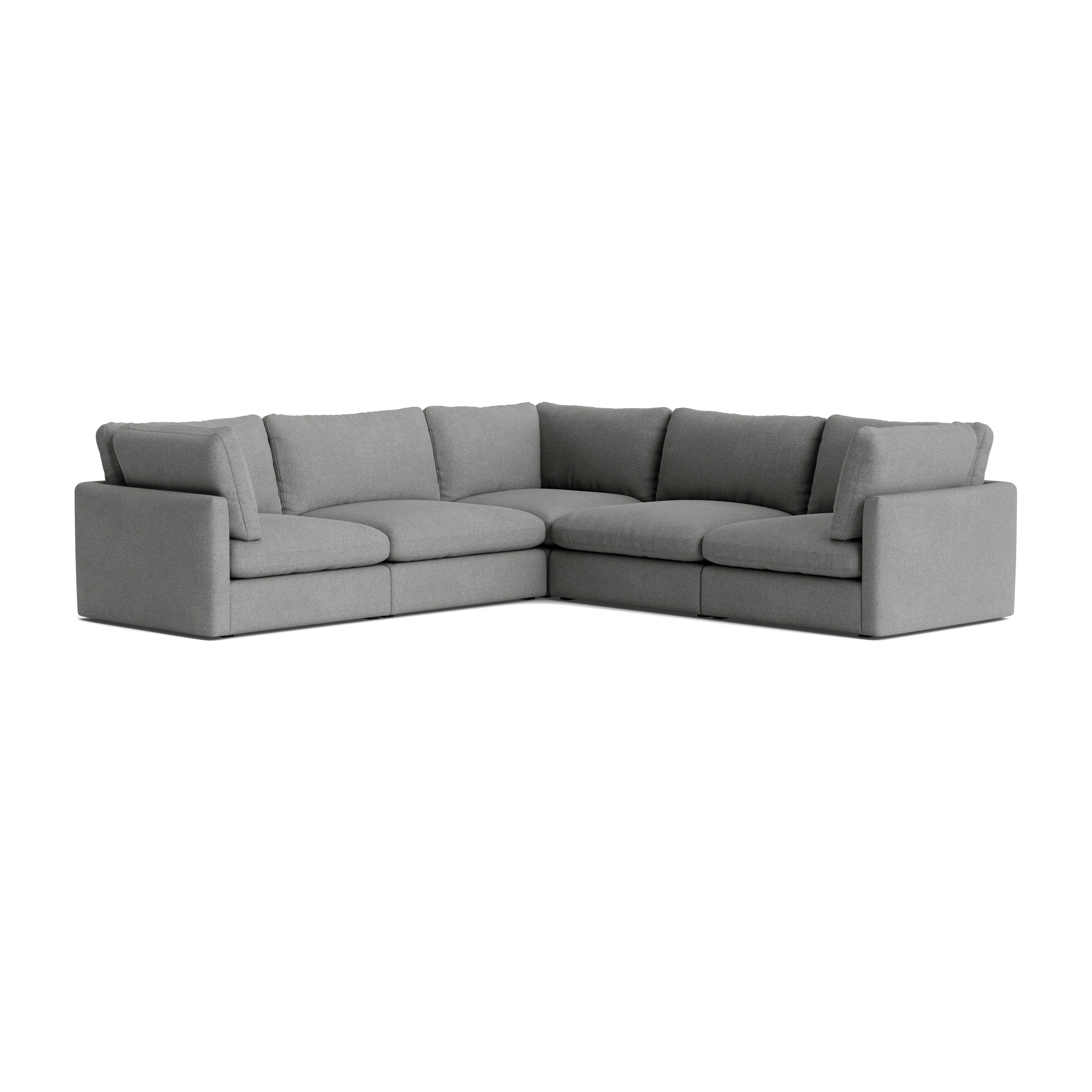 Hackney Lounge Compact Corner Sectional - Pecora, Grey