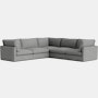 Hackney Lounge Compact Corner Sectional - Pecora, Grey