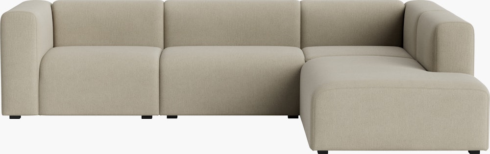 Mags L-Shaped Sectional - Right, Pecora, Cream