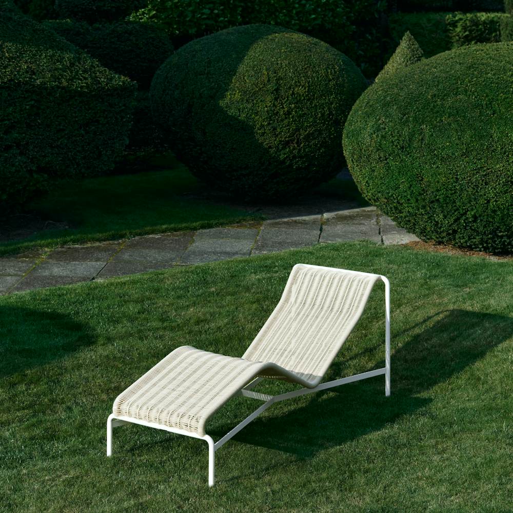 Palissade Cord Chaise Lounge - White