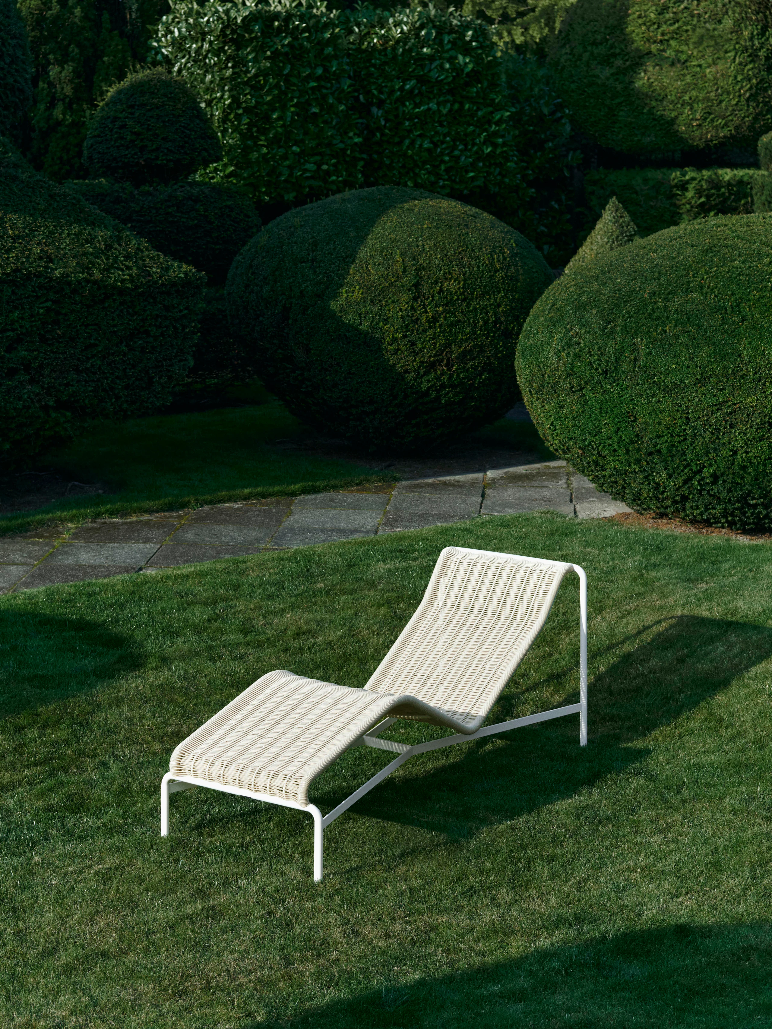 Palissade Cord Chaise Lounge - White