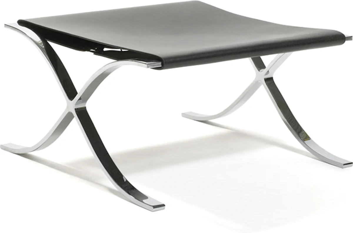 Barcelona® Stool with Cowhide Sling by Knoll