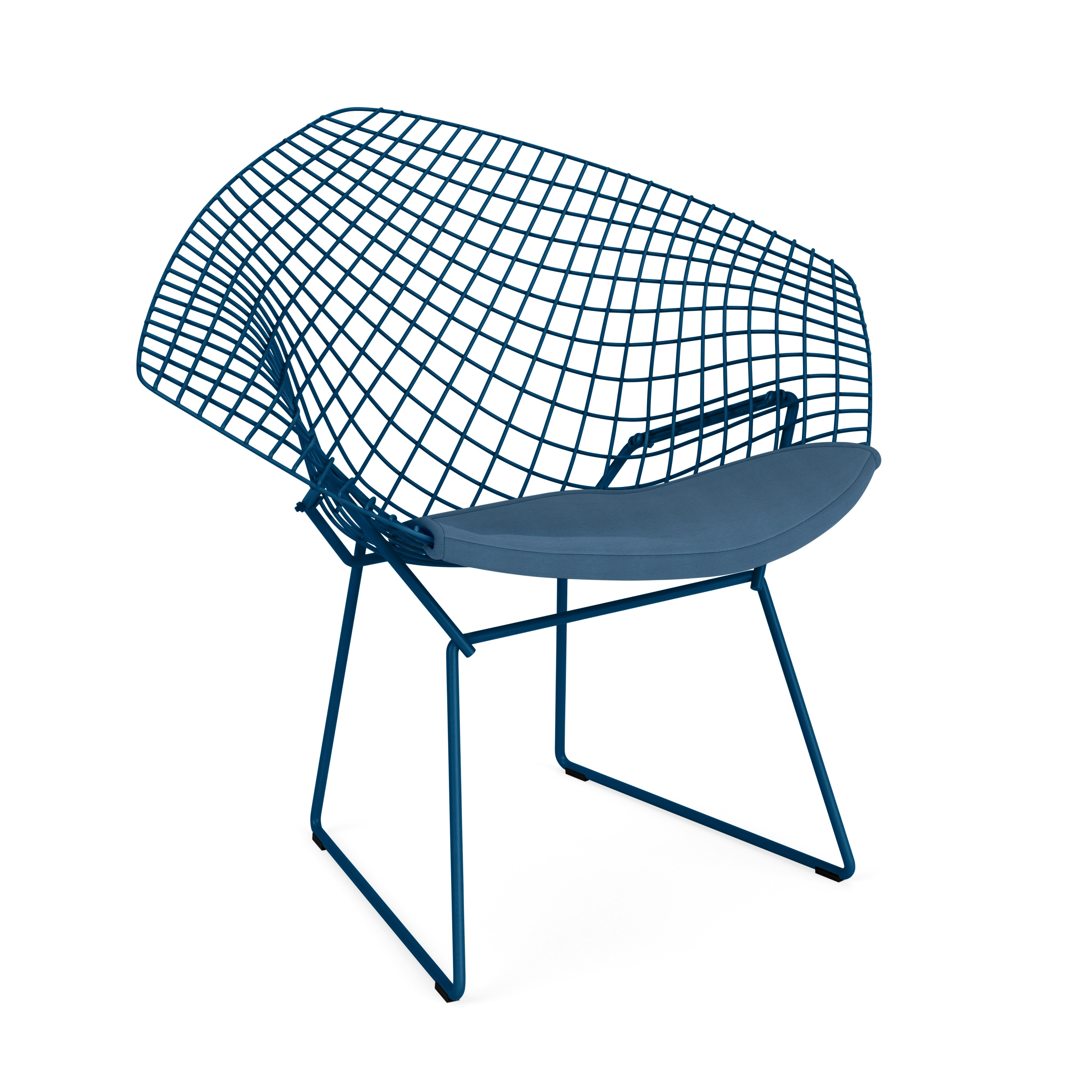 Bertoia Diamond Chair,  Blue,  Seat Pad,  Crossroad,  Ocean