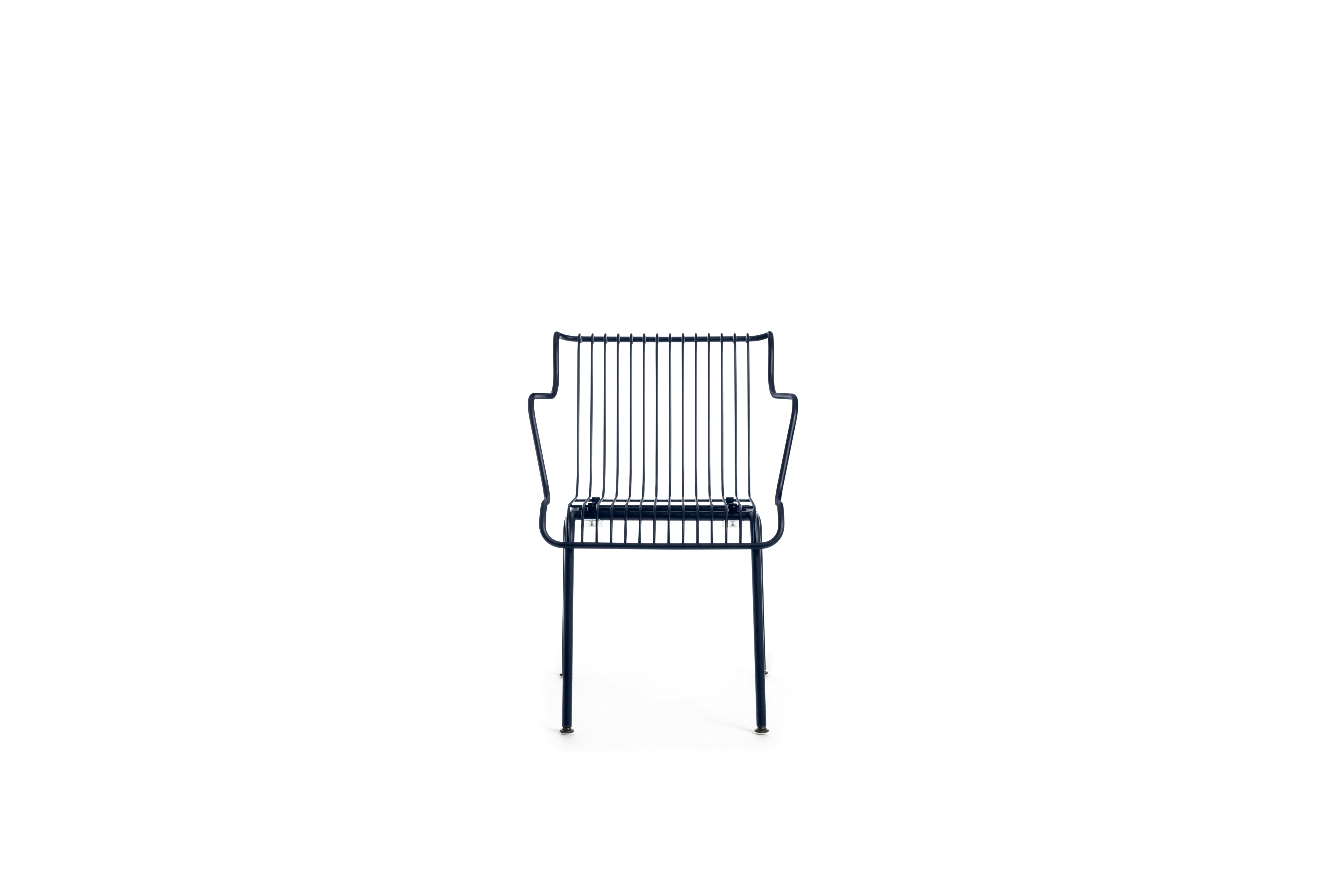 South Outdoor Dining Armchair - Night Blue