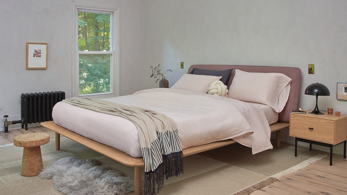 Miro Bed with Vitra Cork Stool C