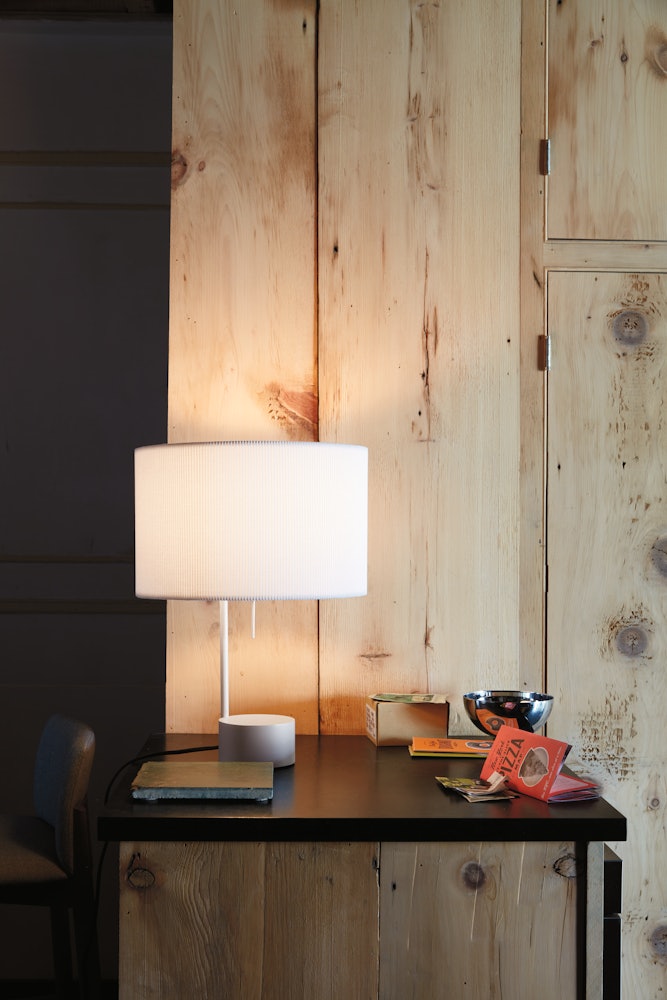 Pleat Drum Table Lamp