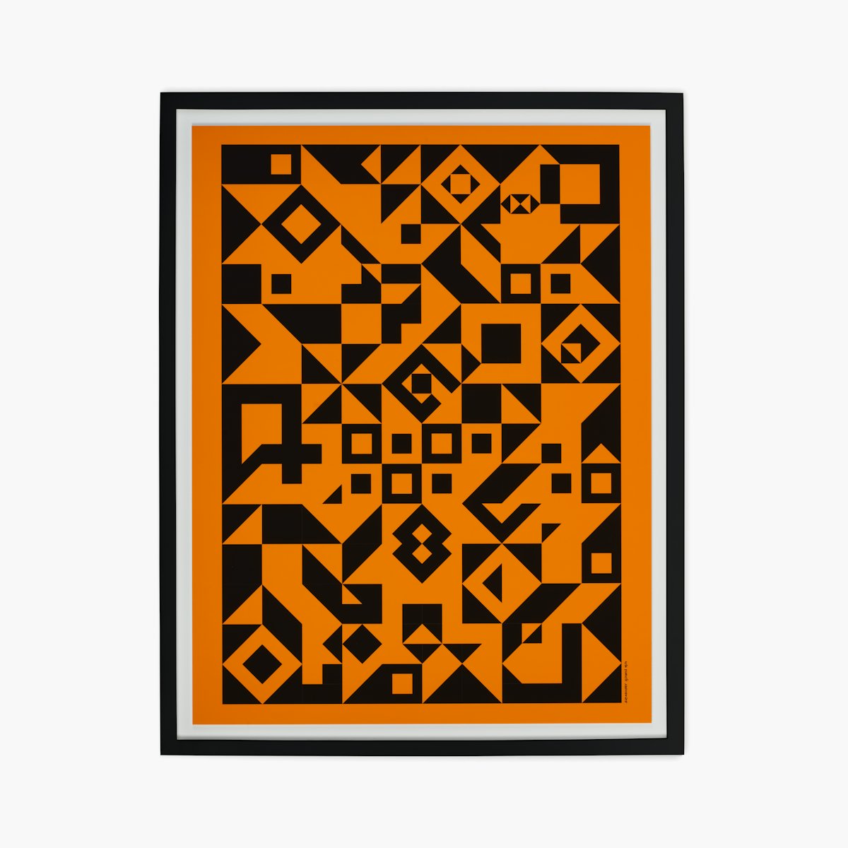 Girard Geometric D Girard Geometric D, Framed