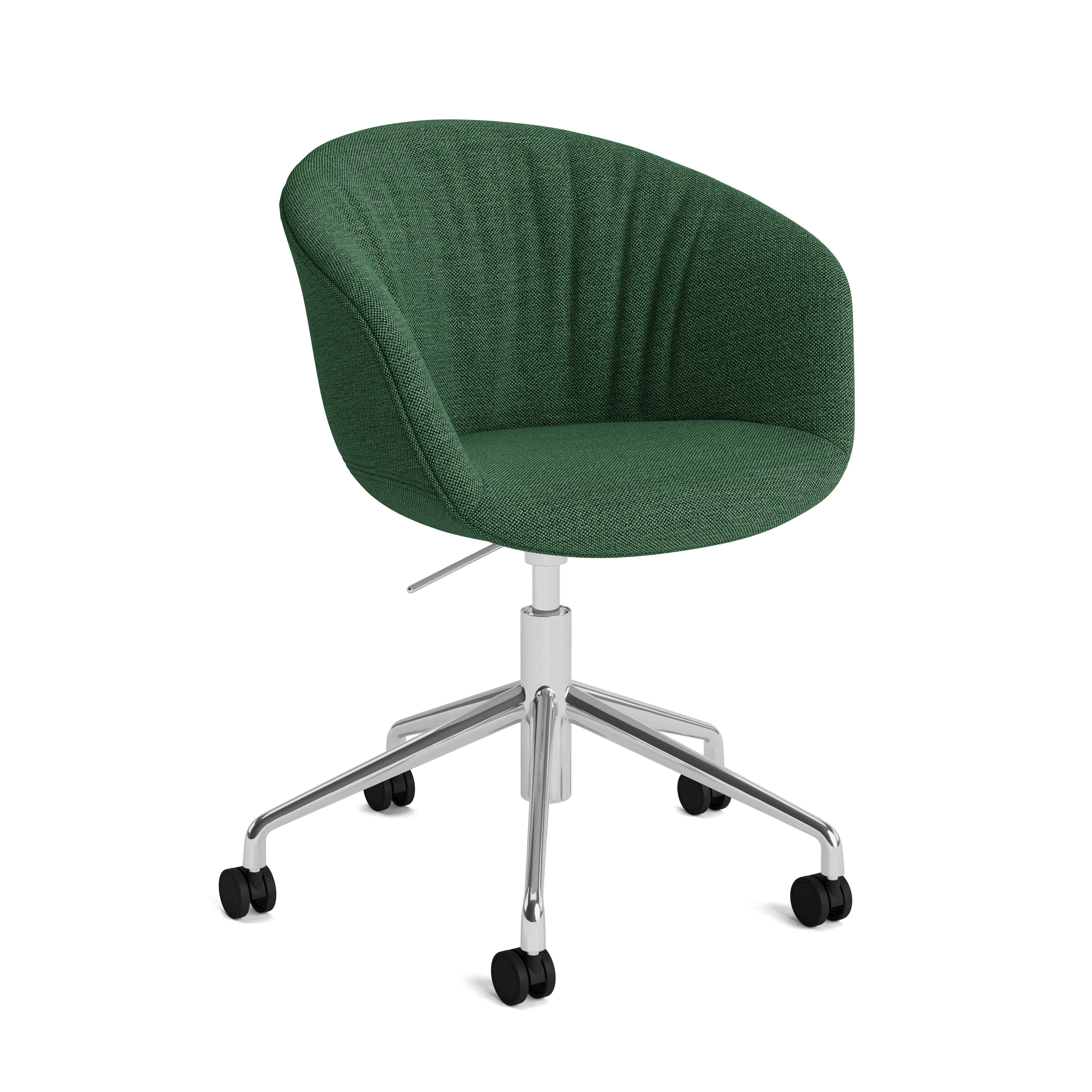 AAC 53 Soft Uph Task Armchair - Mode, 040 Bonsai - Polished Aluminum
