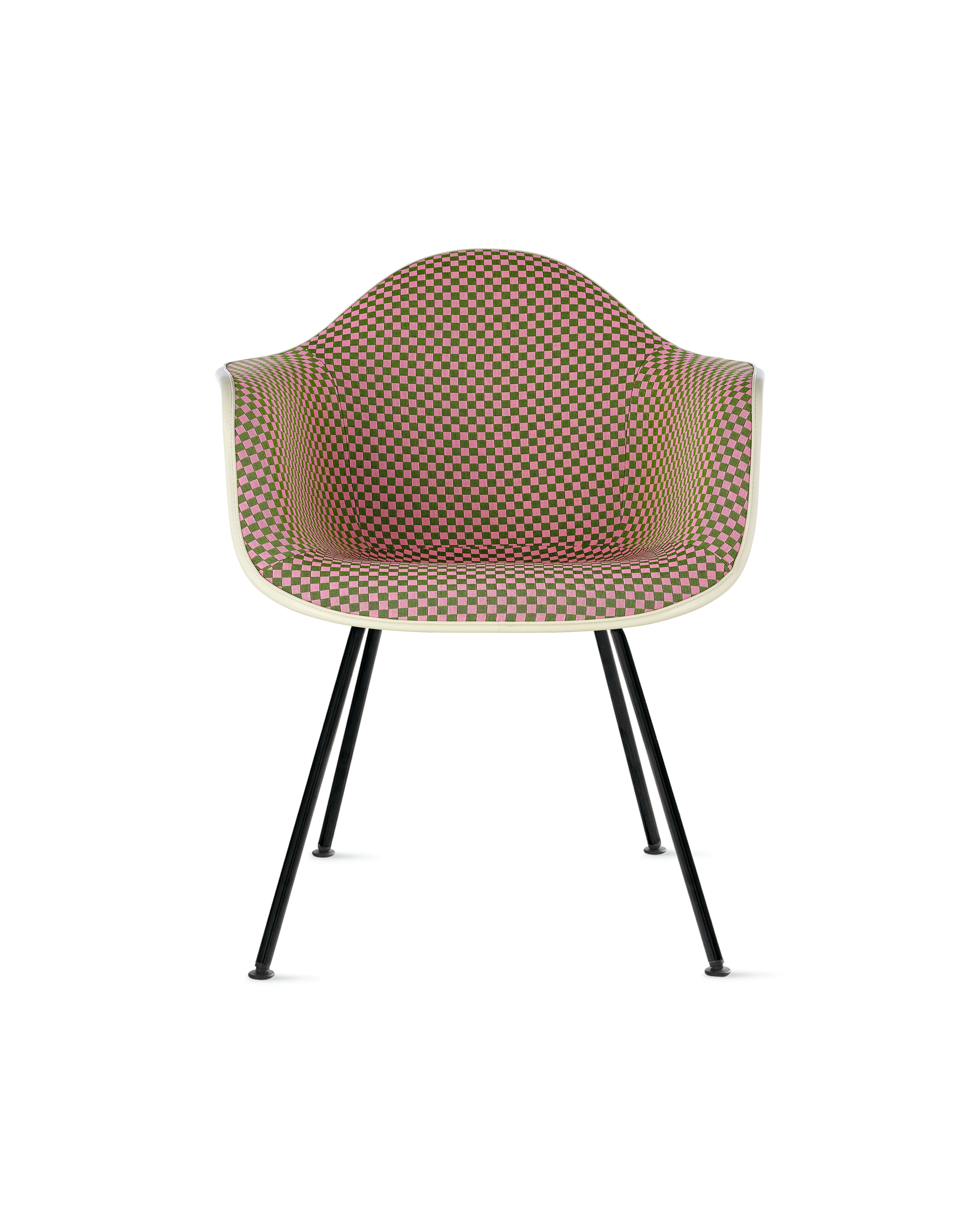 Eames Upholstered Molded Plastic Armchair