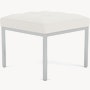 Florence Knoll Relaxed Stool - Hourglass, Air, Pol Chrome