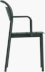 Linear Steel Chair - Armchair,  Dark Green