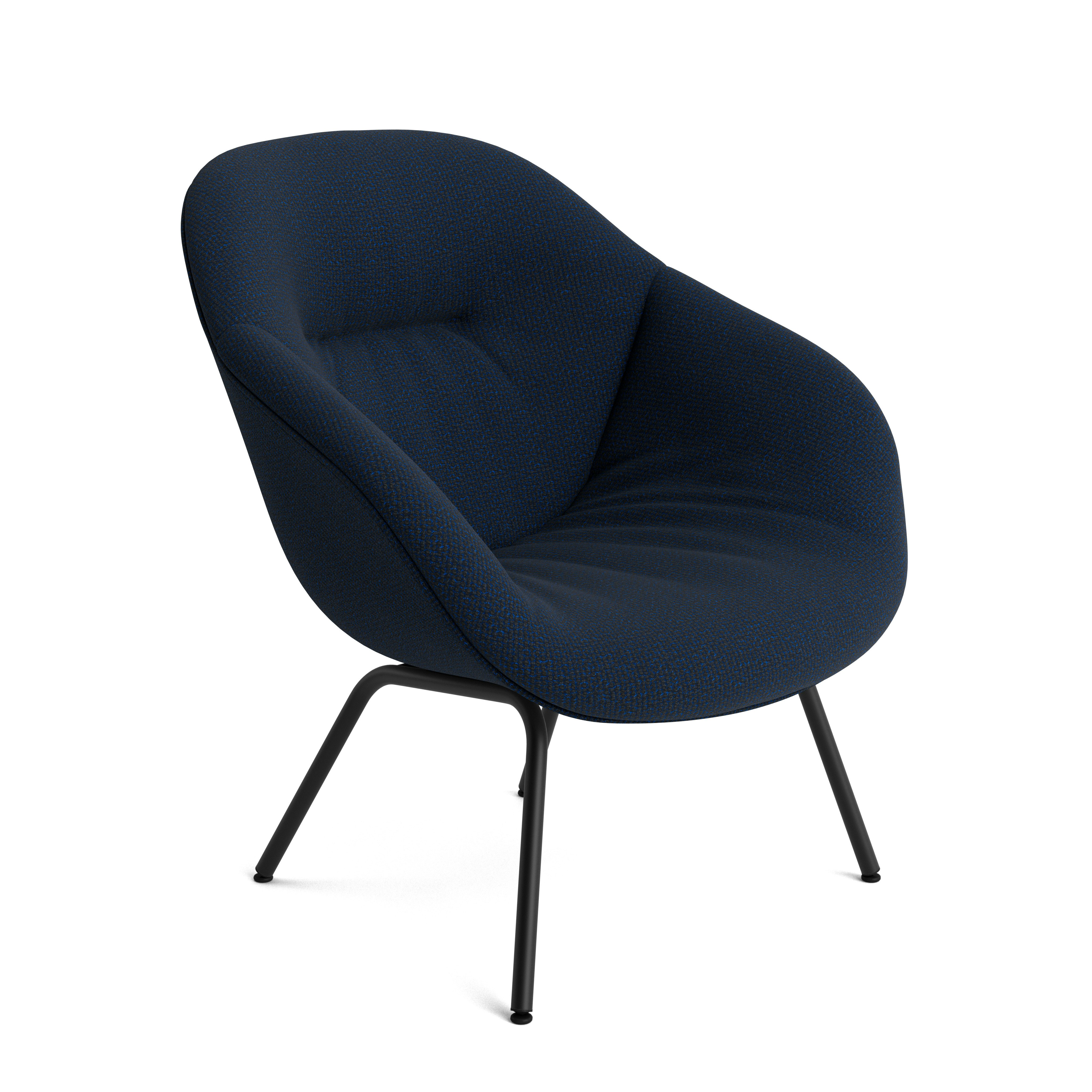 AAL 87 Armchair, Low Back - Soft, Tartaglia, 871 Blue Black, Black