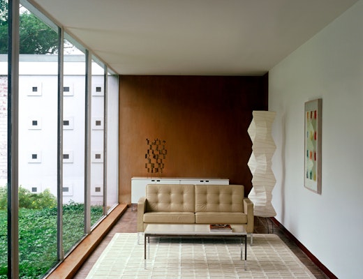 Florence Knoll Credenza, Florence Knoll Settee Florence Knoll Credenza, Settee and Coffee Table residential installation