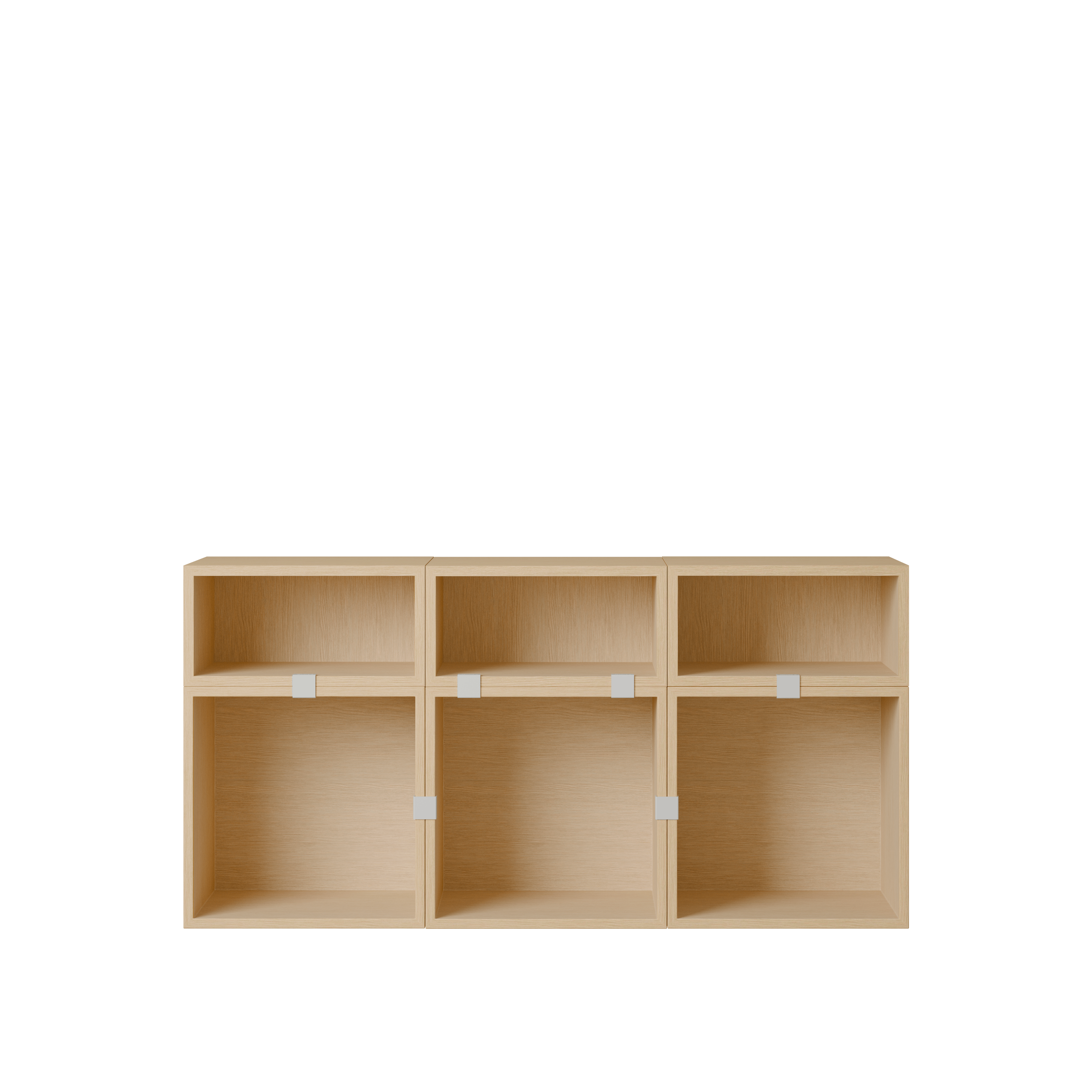Stacked Storage Sideboard - Configuration 5,  Oak,  No Base