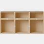 Stacked Storage Sideboard - Configuration 5,  Oak,  No Base