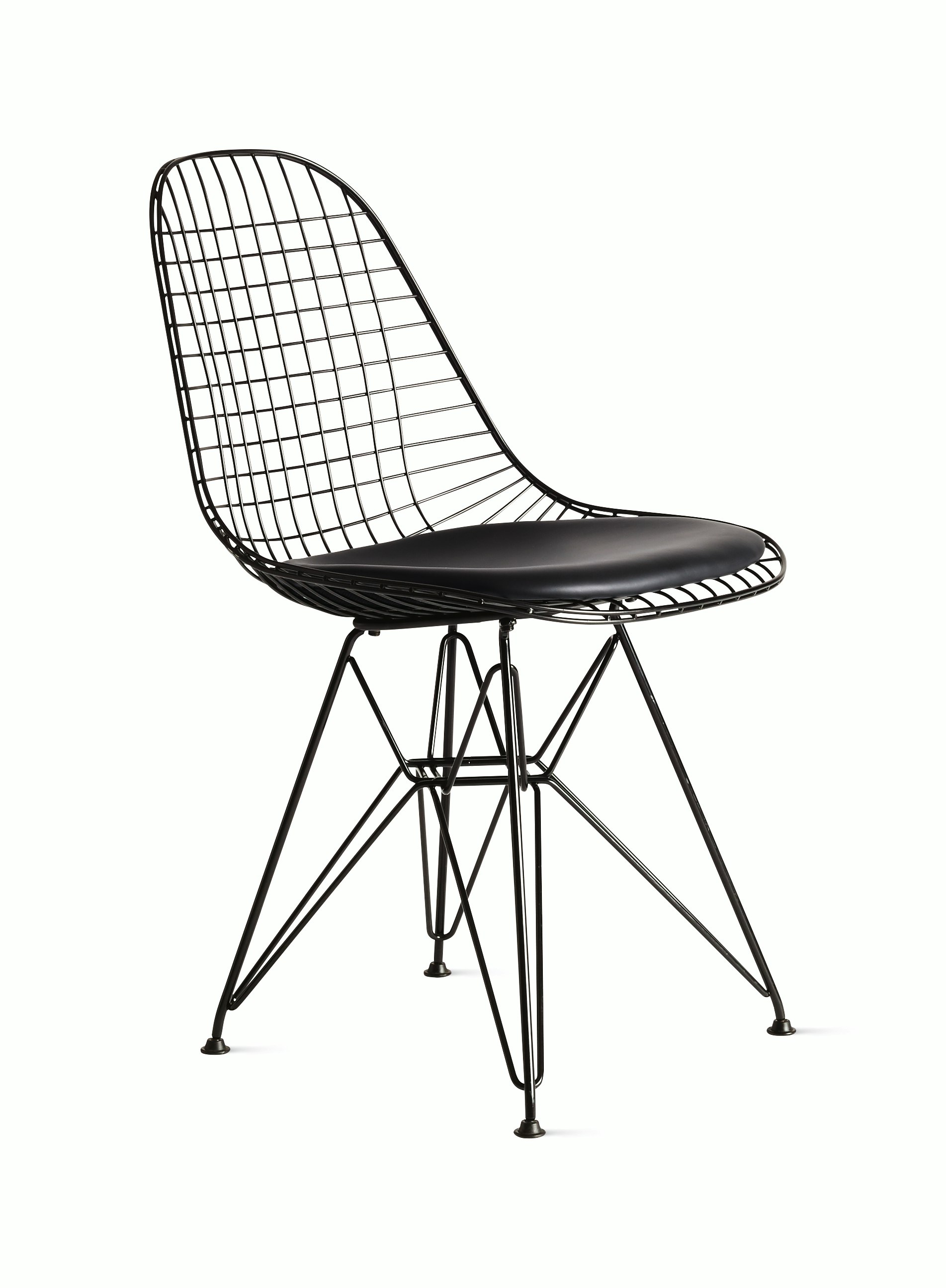 black wire chair