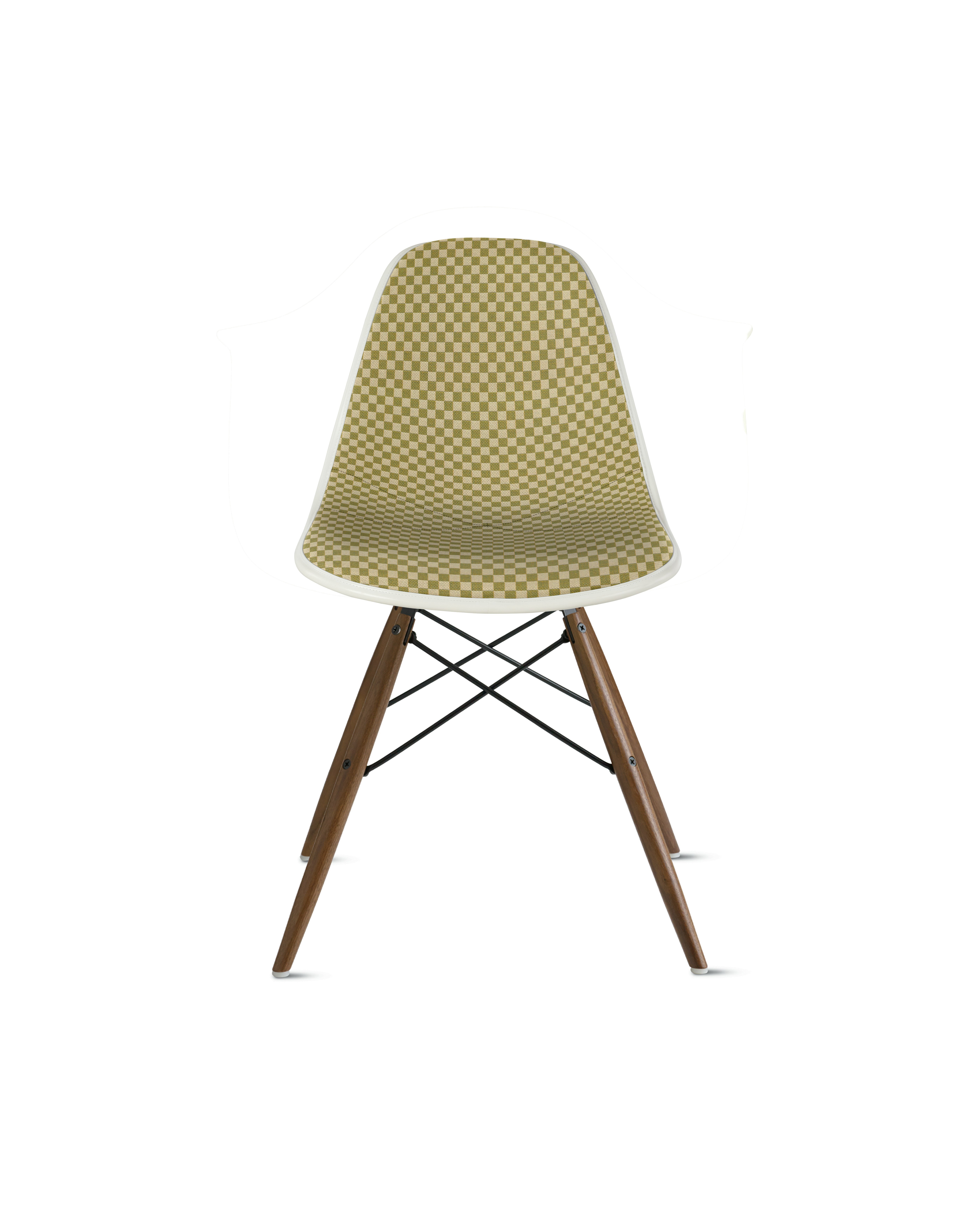 Eames Upholstered Molded Plastic Side Chair