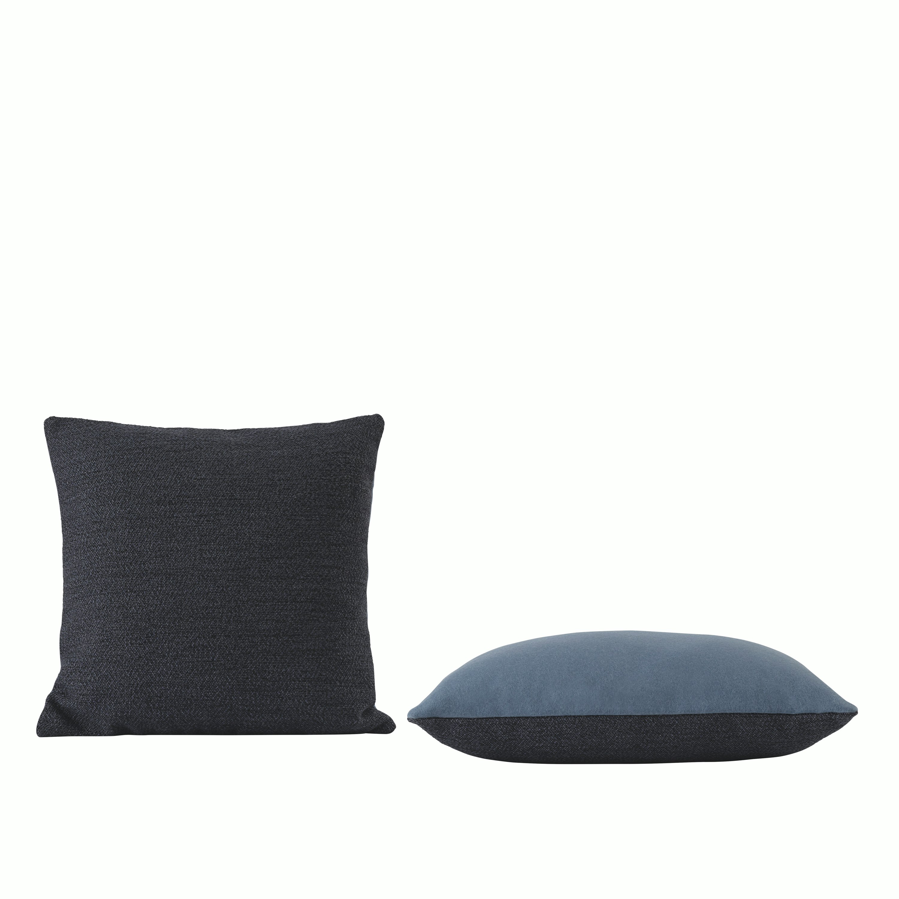 Mingle cushion 45x45 midnight blue 2 sides muuto 5000x5000 hi res