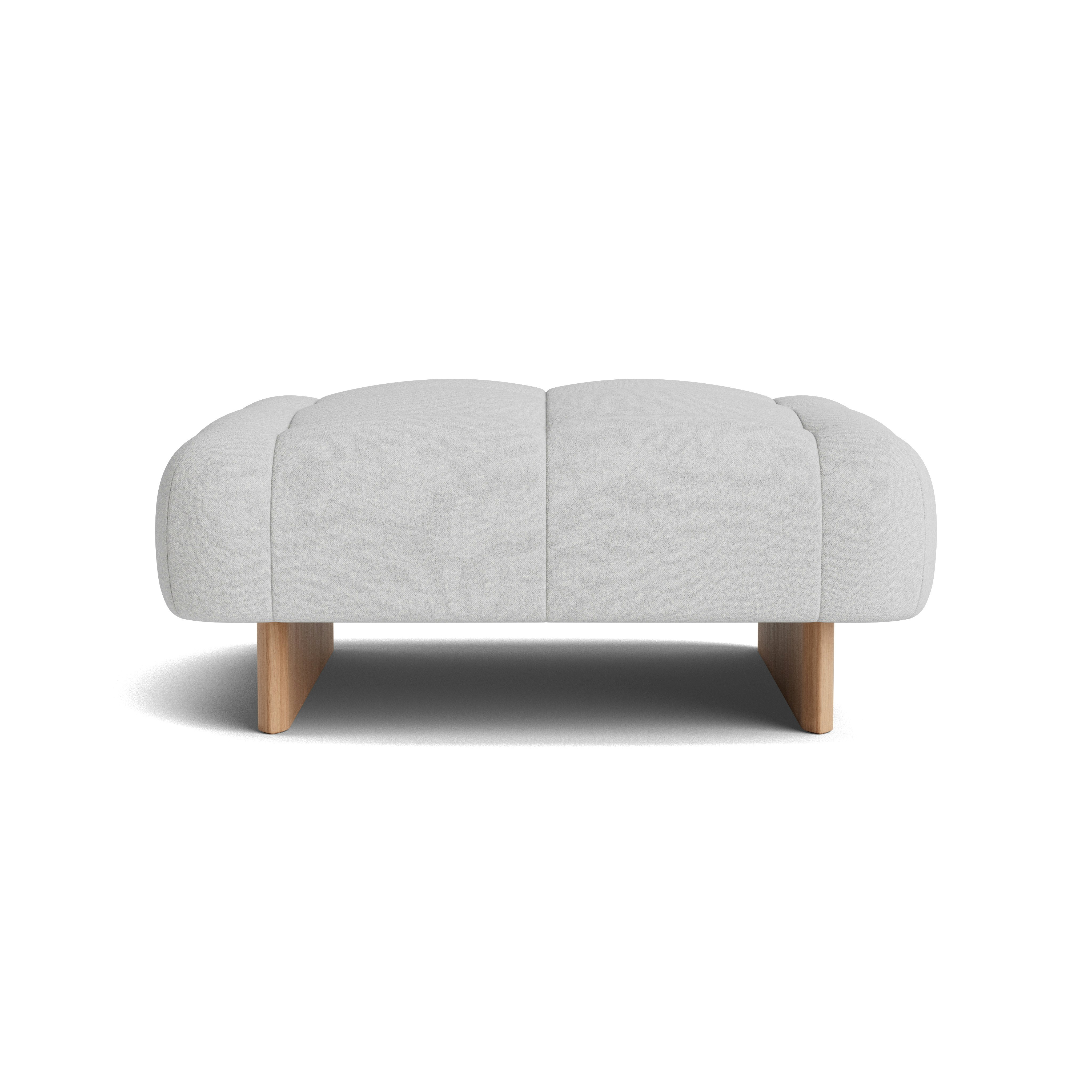 Quilton Lift Ottoman - Beck, Buckram, Lacquered Oak