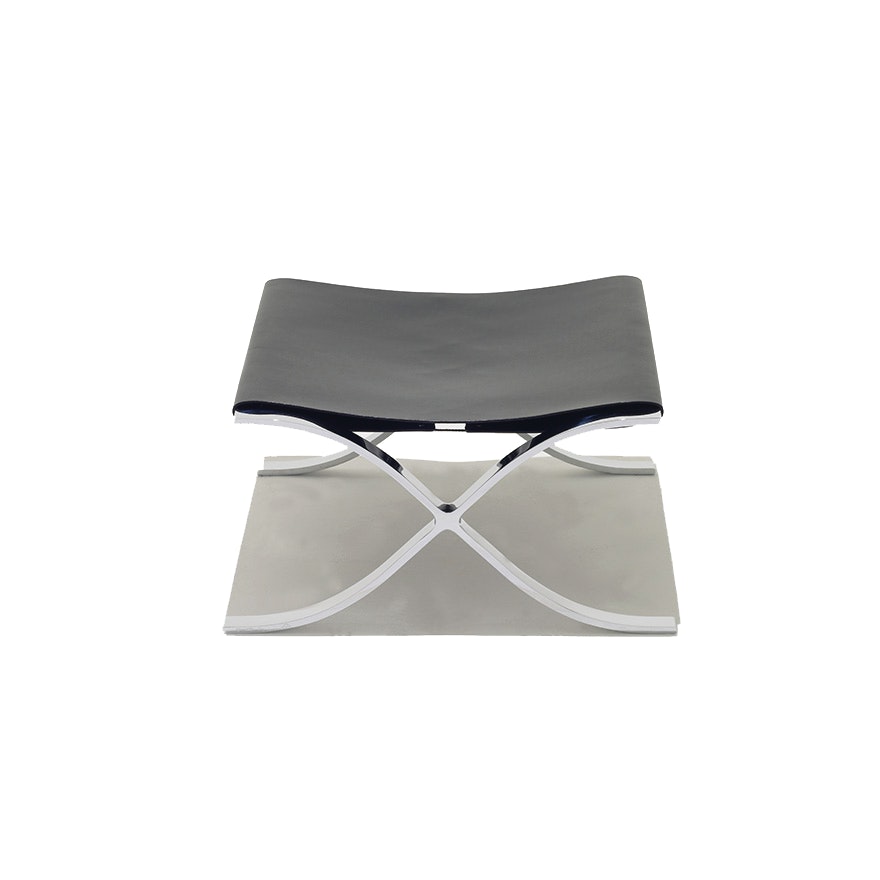 cowhide sling stool