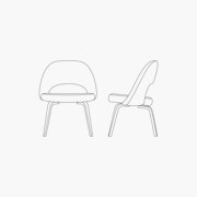 Side Chair - Wood Legs