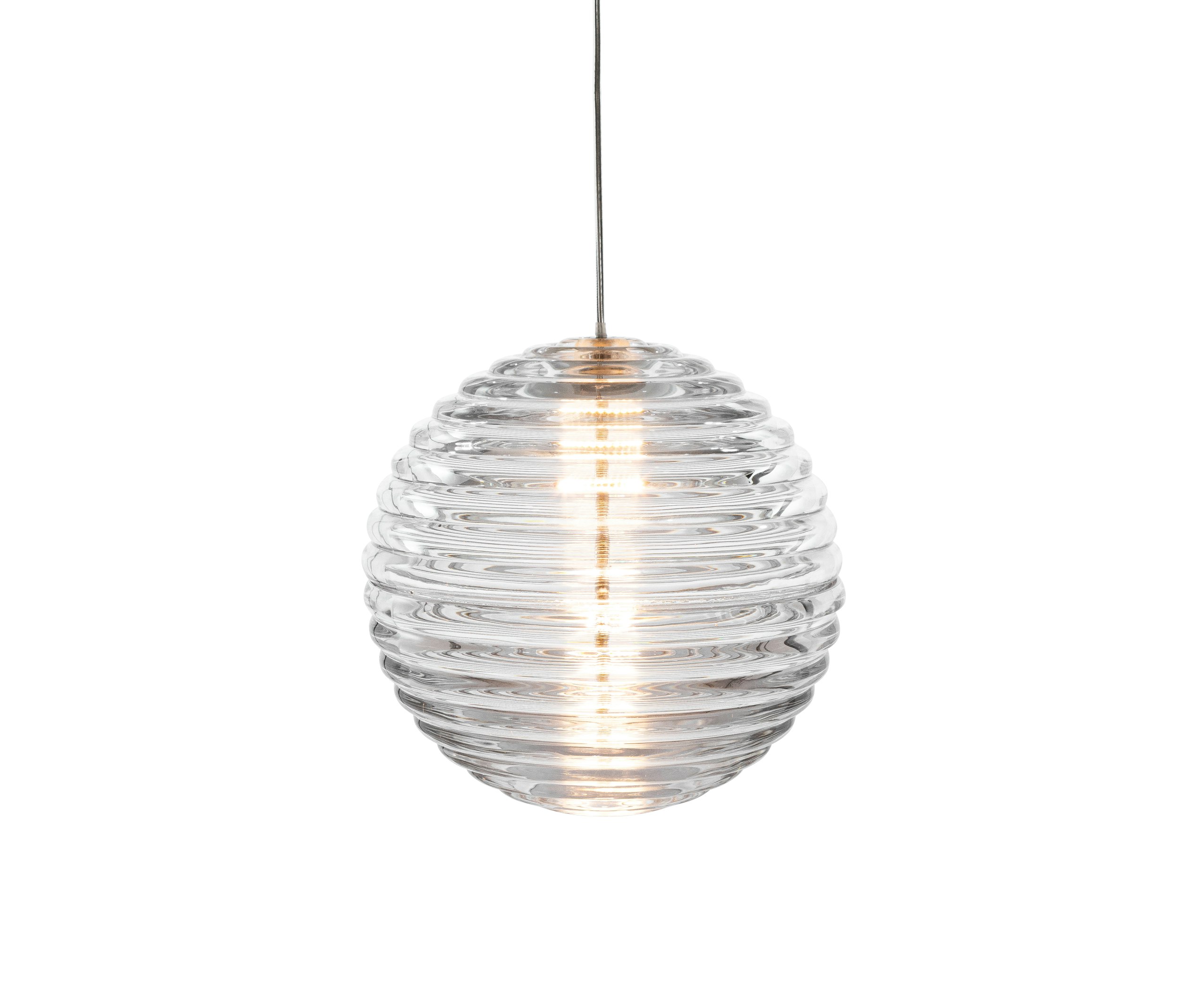 Press Pendant Sphere Clear LED - Glass