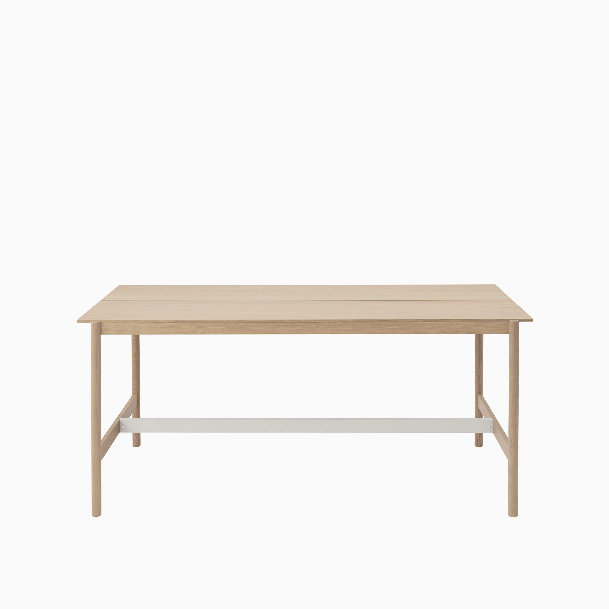 Linear system high table 110x240 105 oak veneer oak muuto
