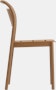 Linear Steel Chair - Armchair,  Burnt Orange