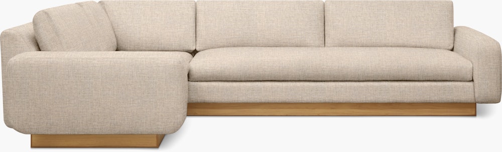 Mesa Corner Sectional - Left,  Amelia,  Bisque,  Oak