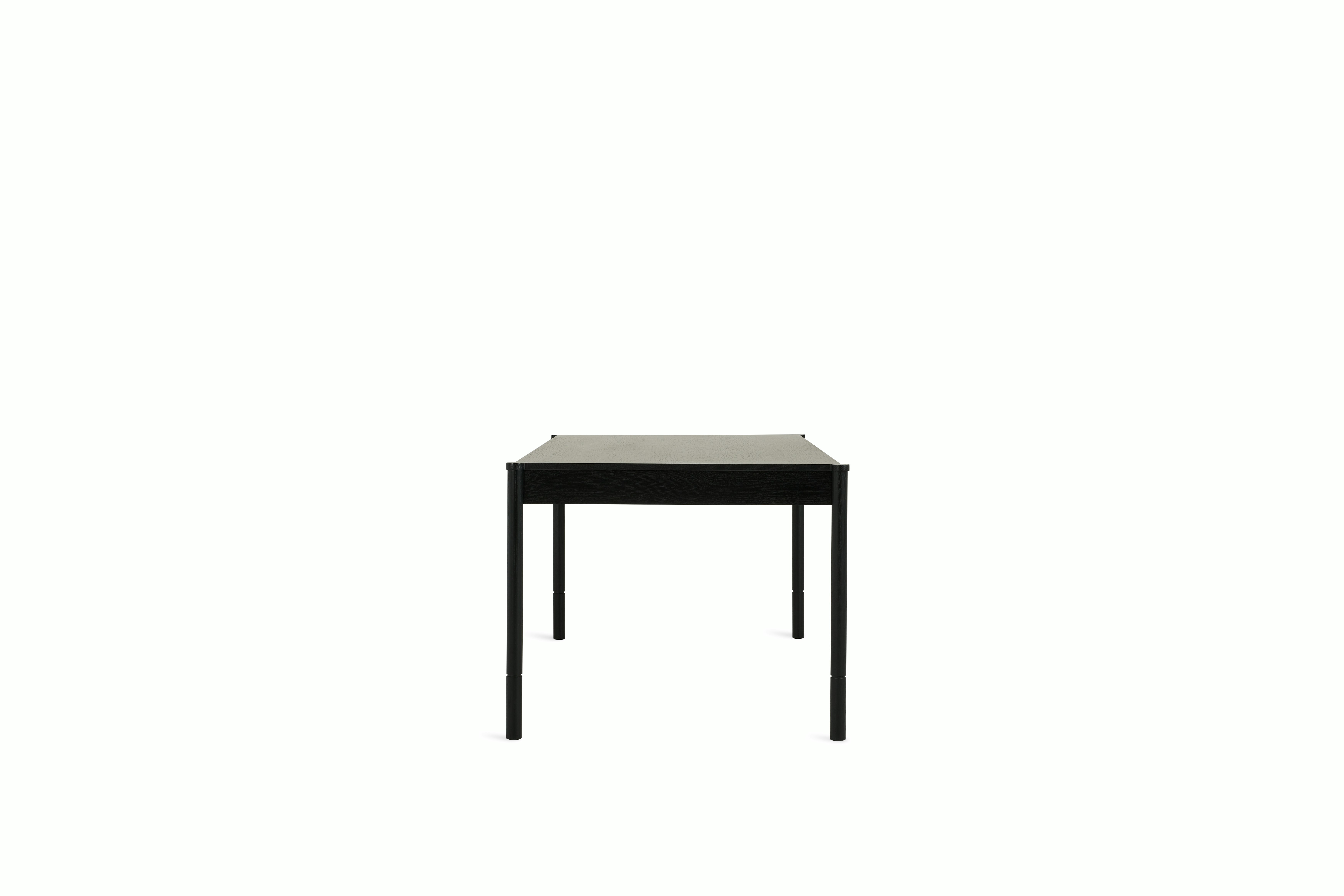 Morrison Dining Table - 76",  Veneer,  Ebonized Oak
