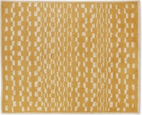 Marl Handwoven Moroccan Wool Rug, Mustard