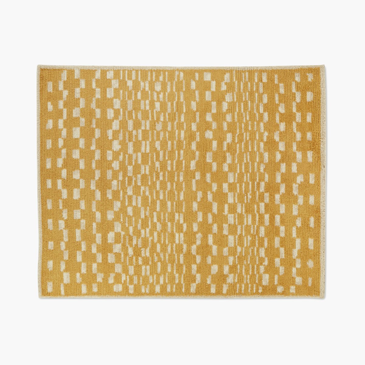 Marl Handwoven Moroccan Wool Rug Marl Handwoven Moroccan Wool Rug, Mustard