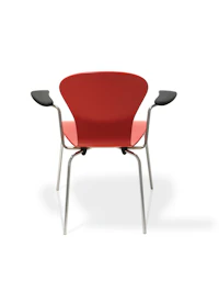 Knoll red Sprite Stacking Chair