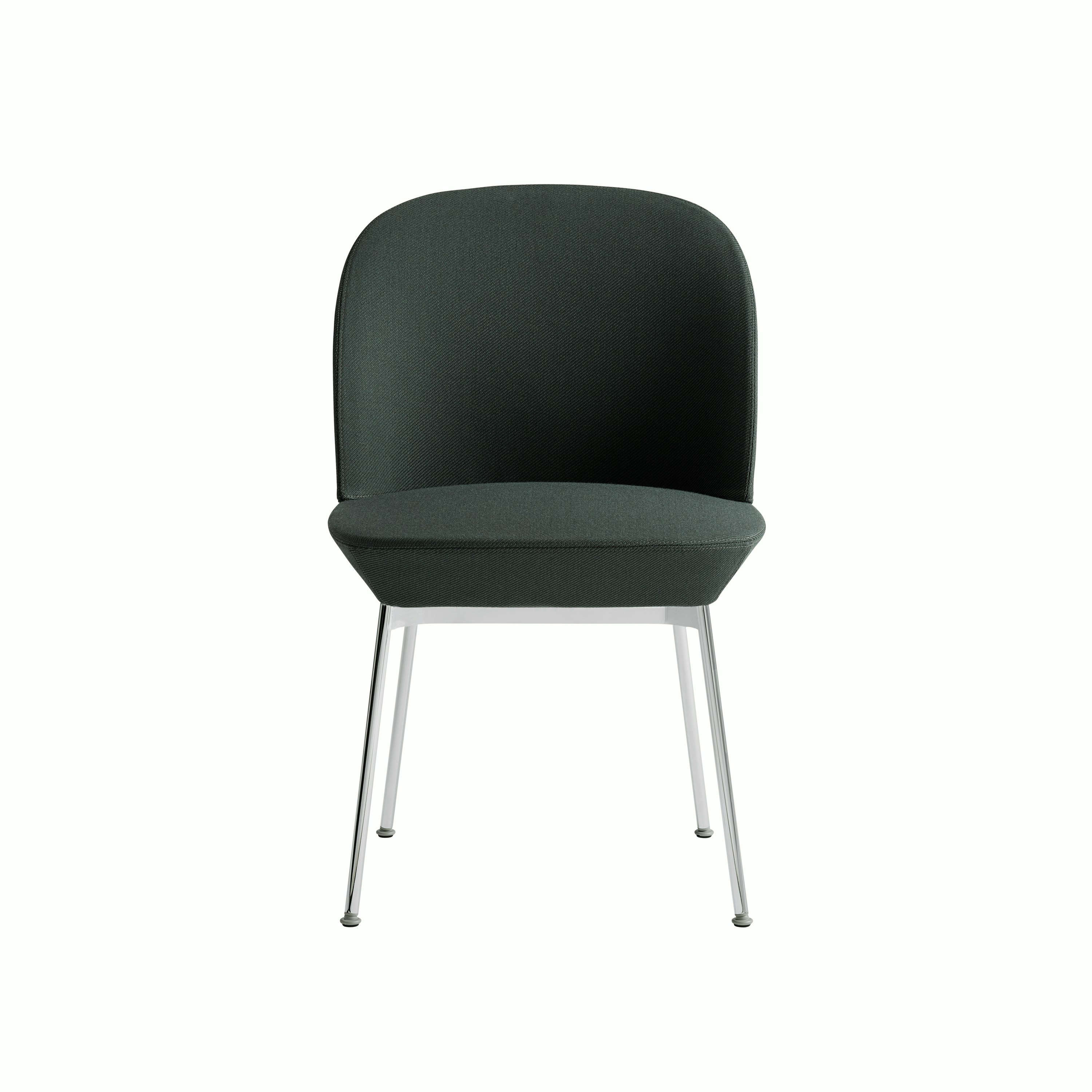 Oslo side chair twill weave 990 detail 5 chrome