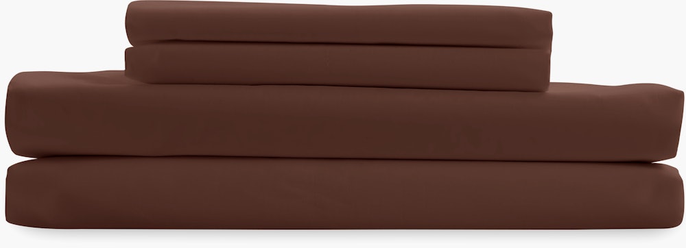 Design Within Reach Sheet Set - Percale,  Queen,  burgundy