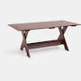 Crate Dining Table - 70.75", Iron Red"