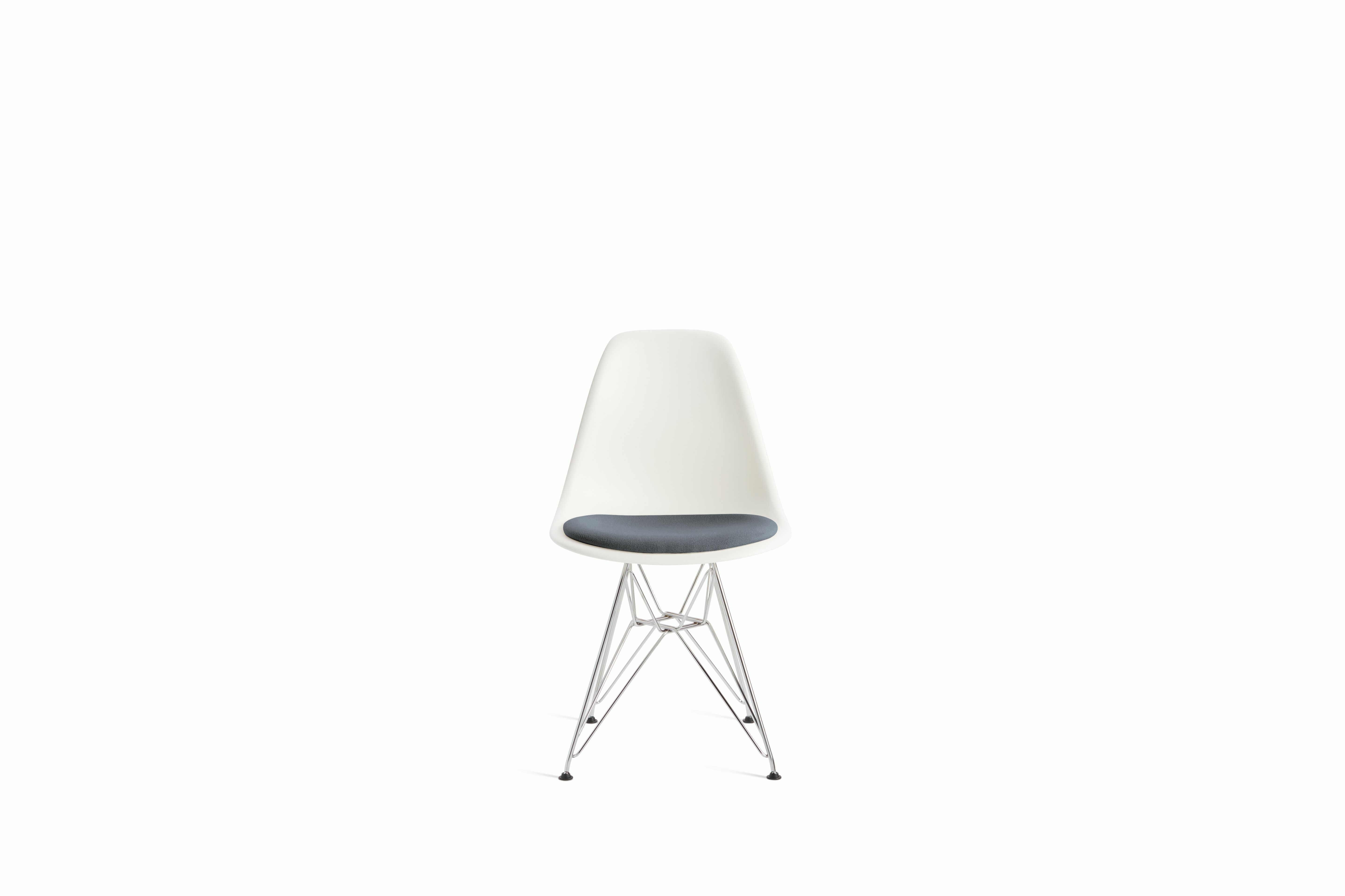 Eames Recycled Plastic Side Chair with Seat Pad