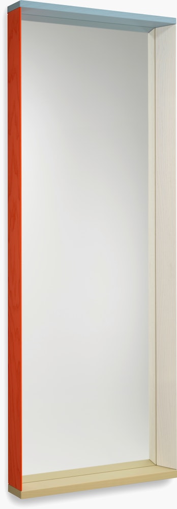 Colour Frame Mirror,  Blue/Orange,  Large