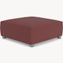 Barber Osgerby Ottoman -  Medium, Chrome, Classic Boucle, Ardent