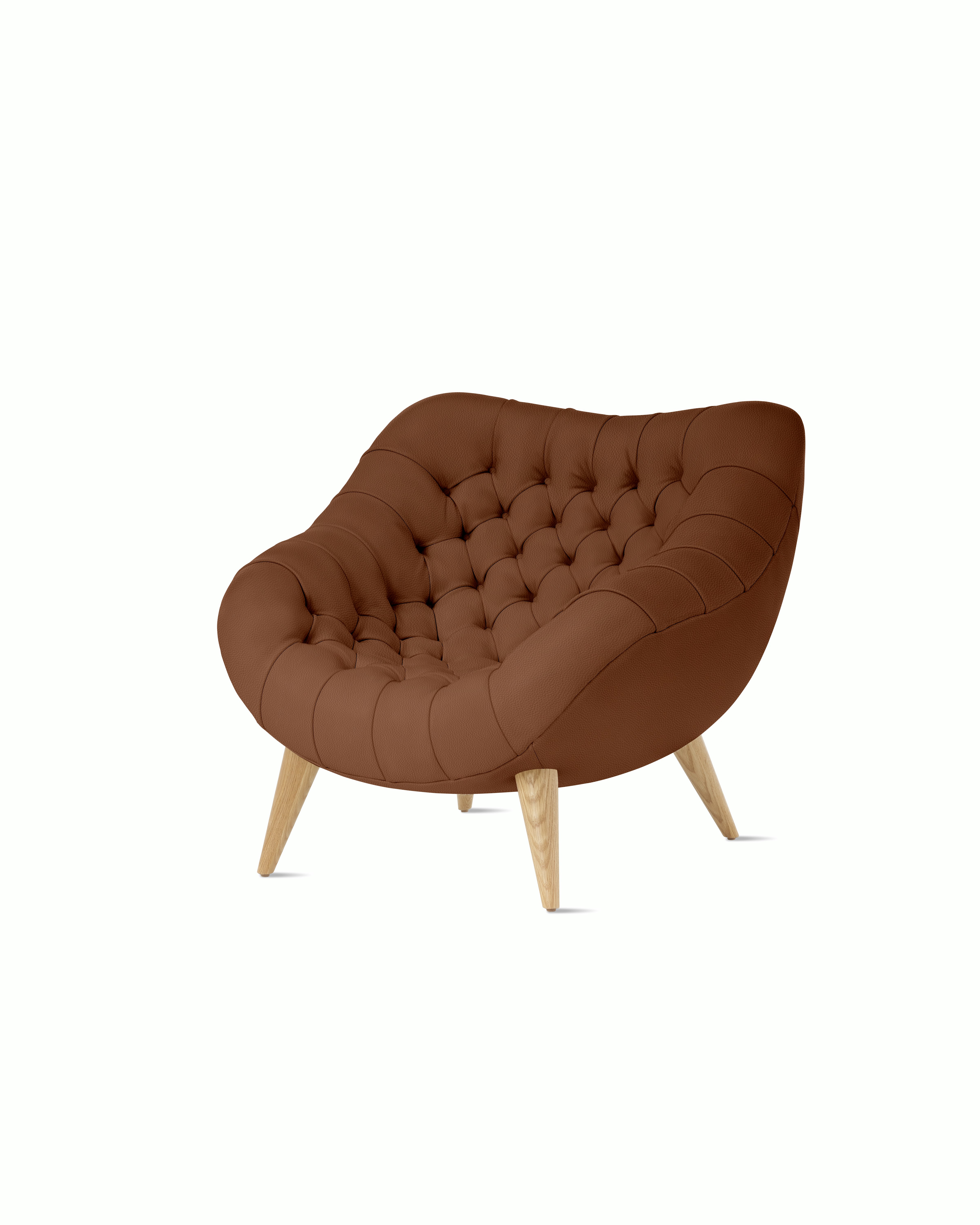Rohde Easy Chair - Oak,  Raise Leather,  Canyon