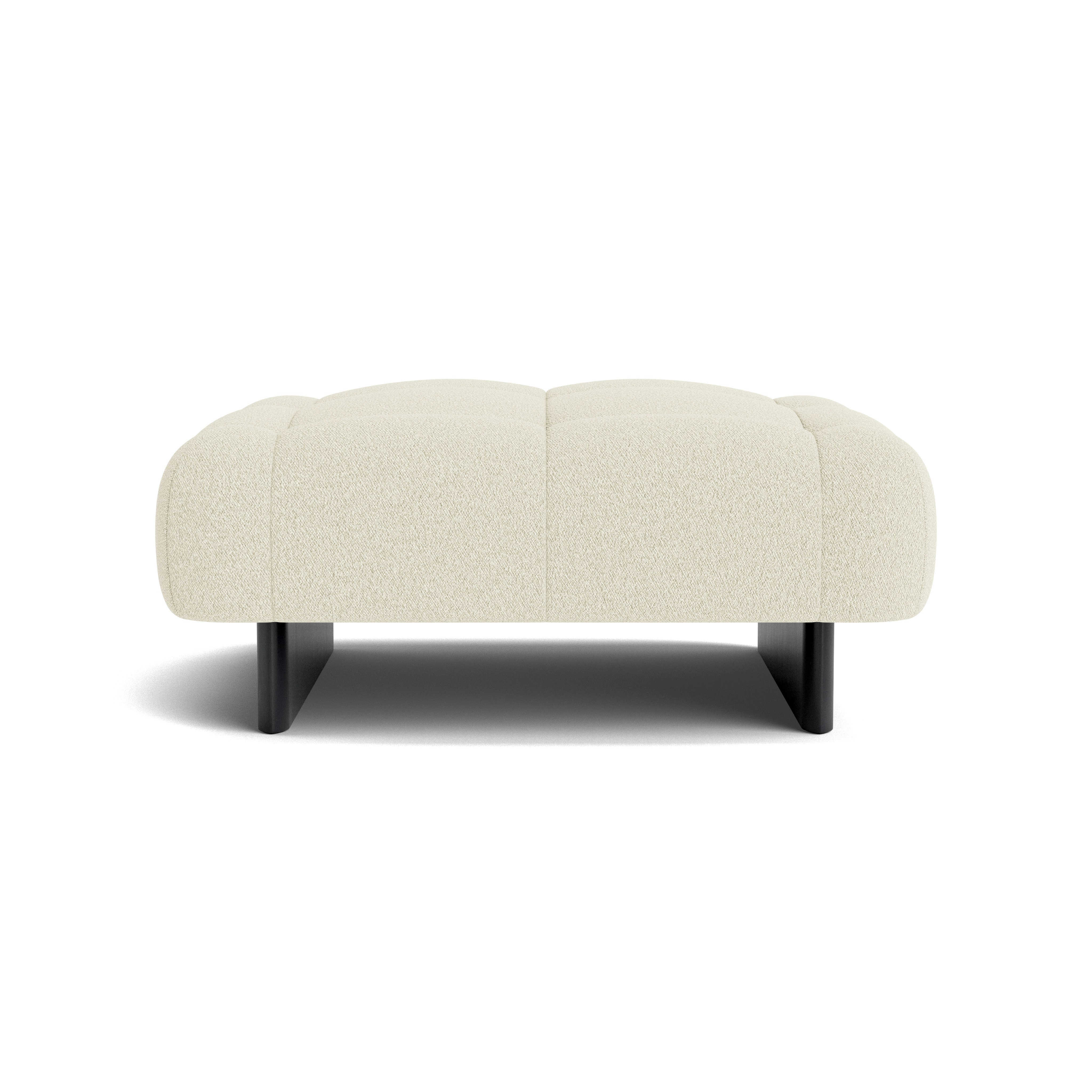 Quilton Lift Ottoman - Flamiber, Cream, Black Lacquered Oak