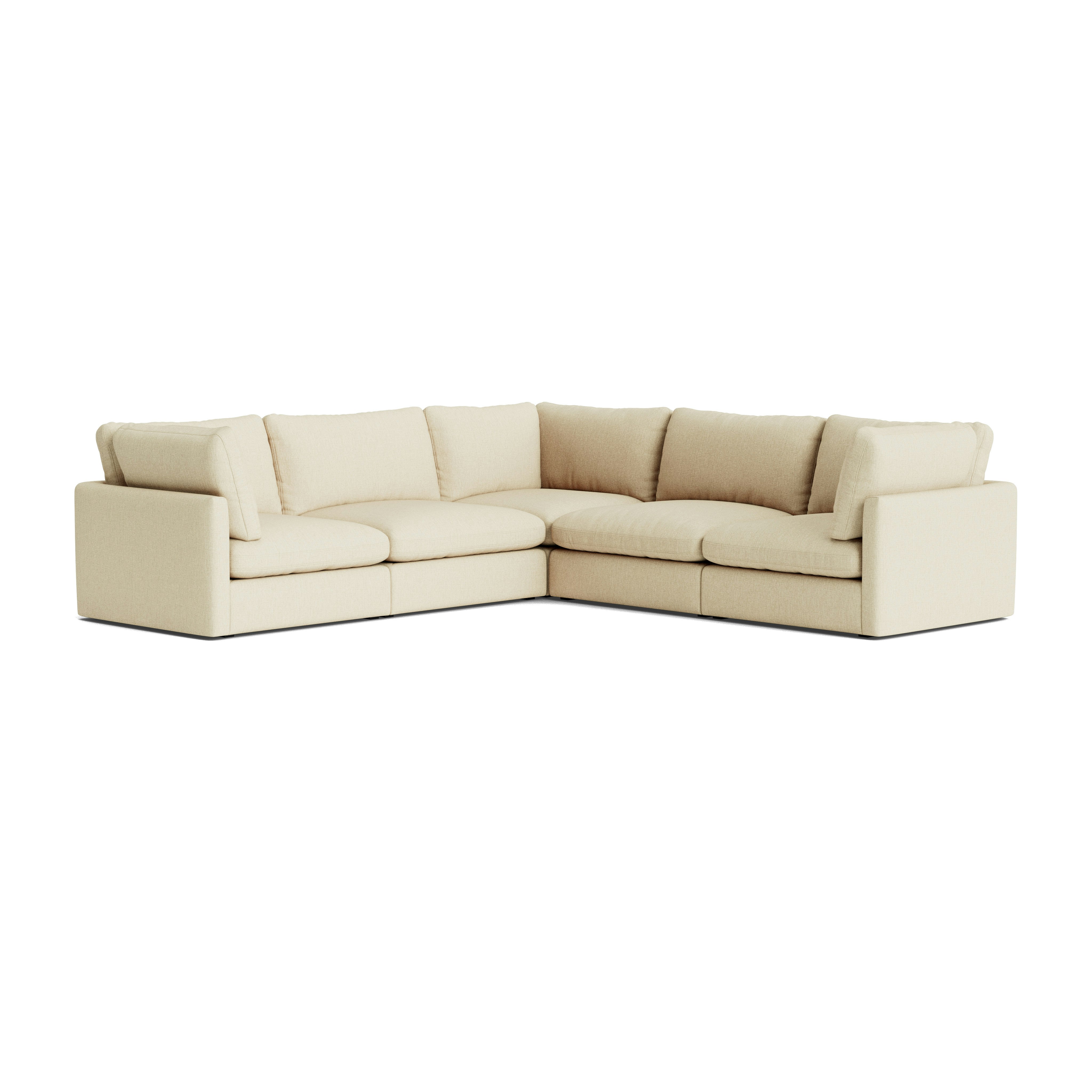 Hackney Lounge Compact Corner Sectional - Metaphor, 029 Amandine