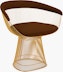 Platner Armchair - Gold, Cato, Brown