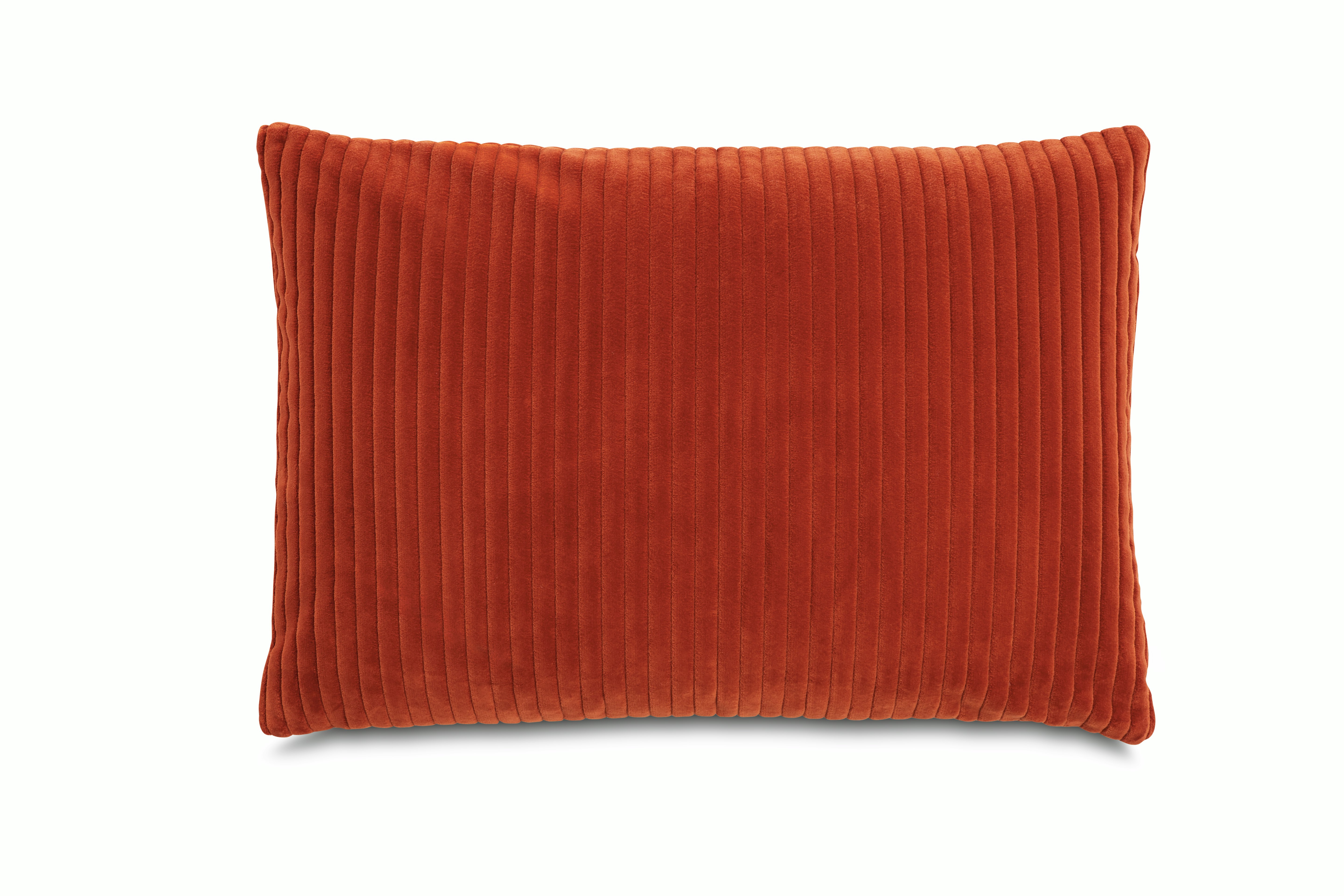 Wide Corduroy Rectangular Throw Pillow