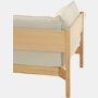 A close up view of the back of the Arbour Sofa.
