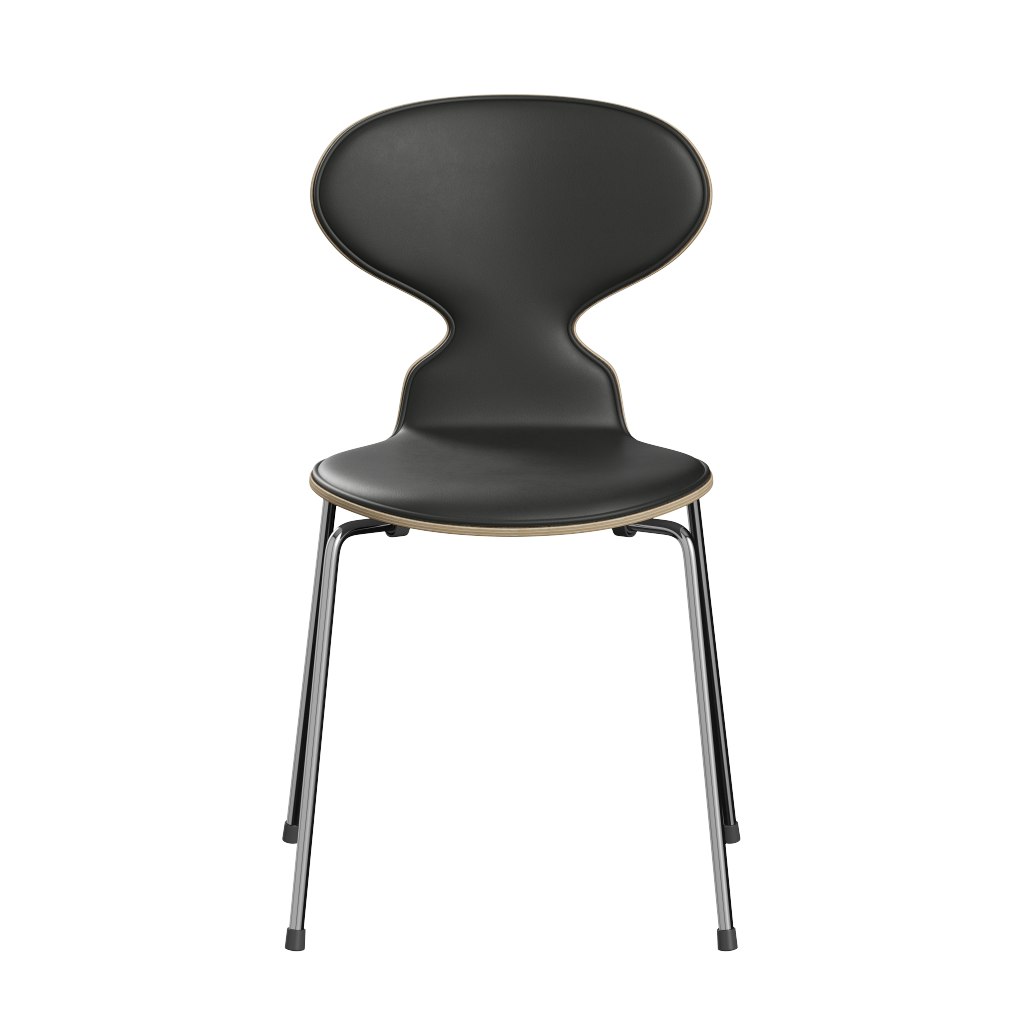 Ant Chair,   Essential Leather,  Black,  Walnut