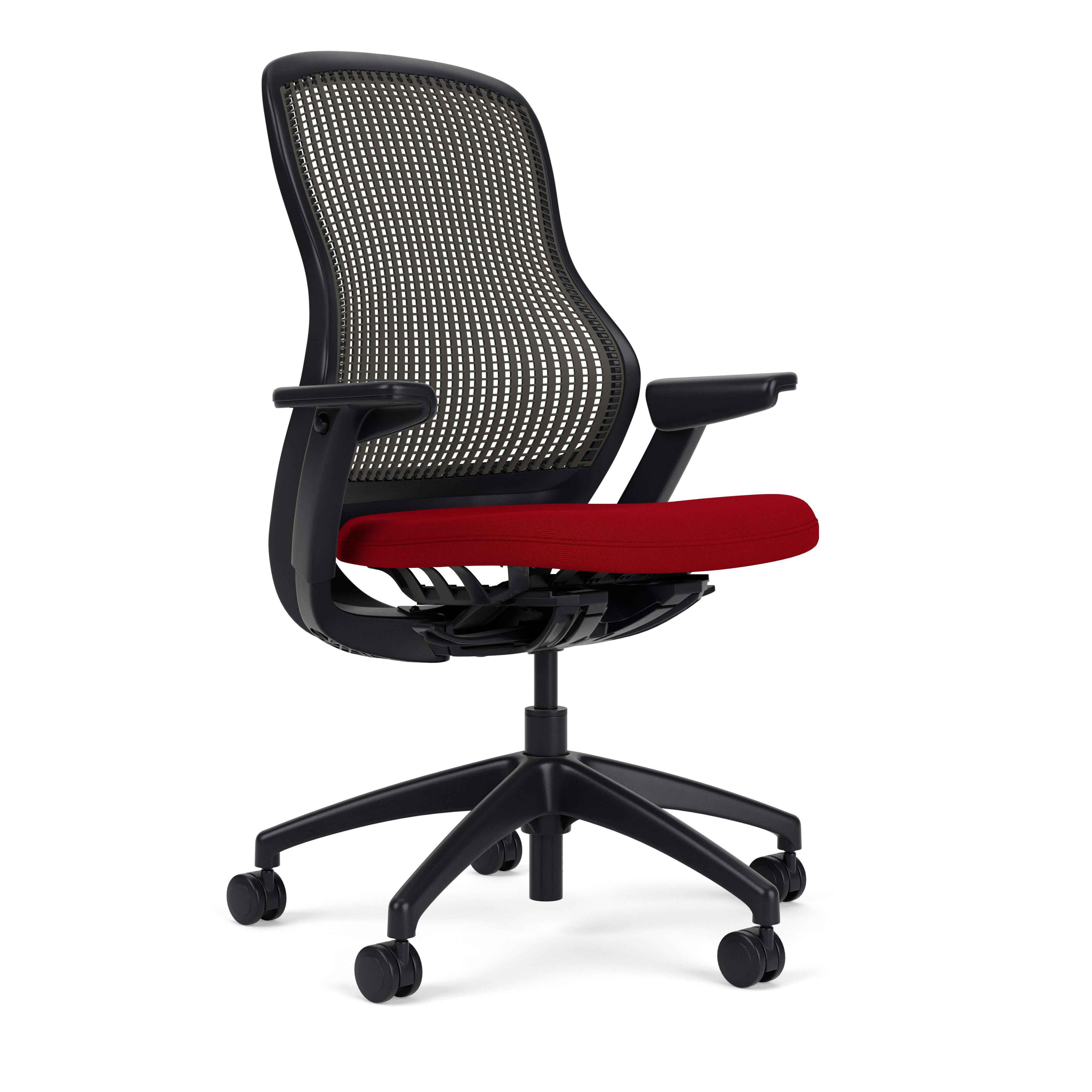 ReGeneration Task Chair - Height Adjustable, Dark, Espresso, Firecracker, Plastic, Hard Wheel