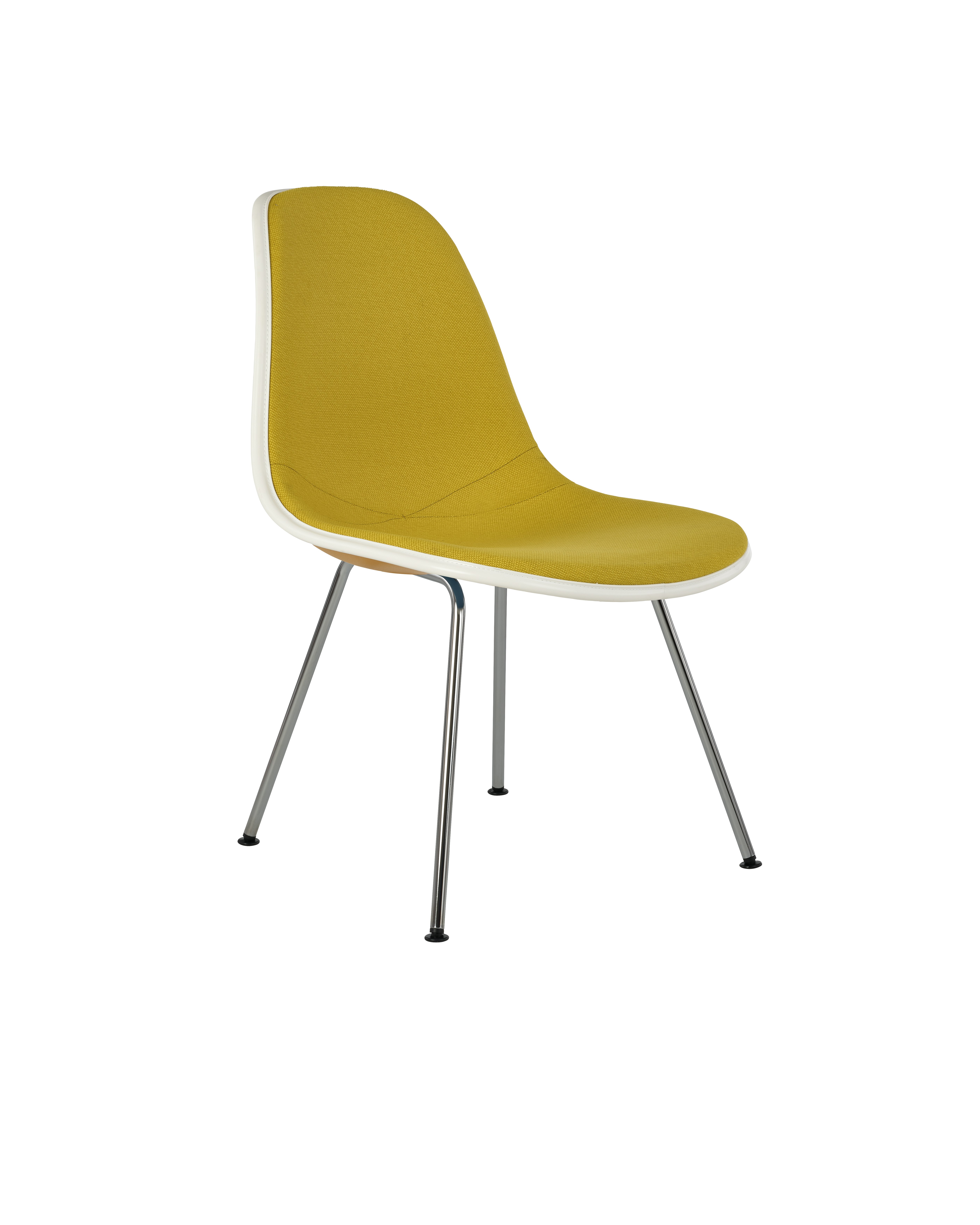 Eames Upholstered Molded Plastic Side Chair