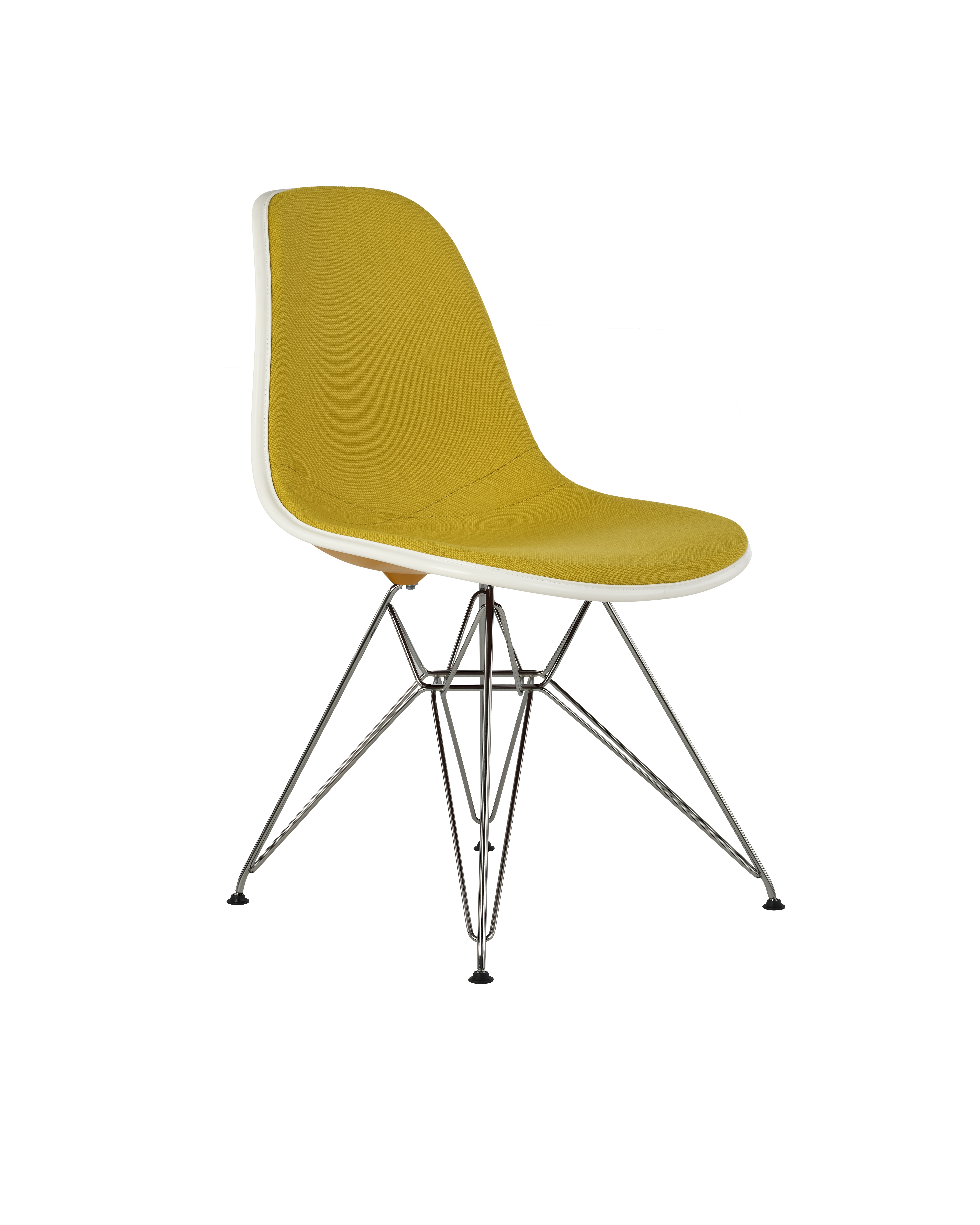 Eames Upholstered Molded Plastic Side Chair