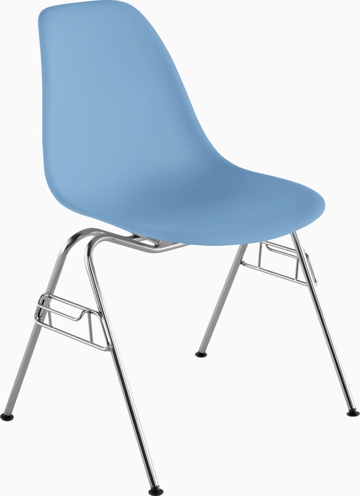 Eames Molded Plastic Side Chair, Stacking Base – Herman Miller Store Eames Molded Plastic Side Chair, Stacking Base – Herman Miller Store